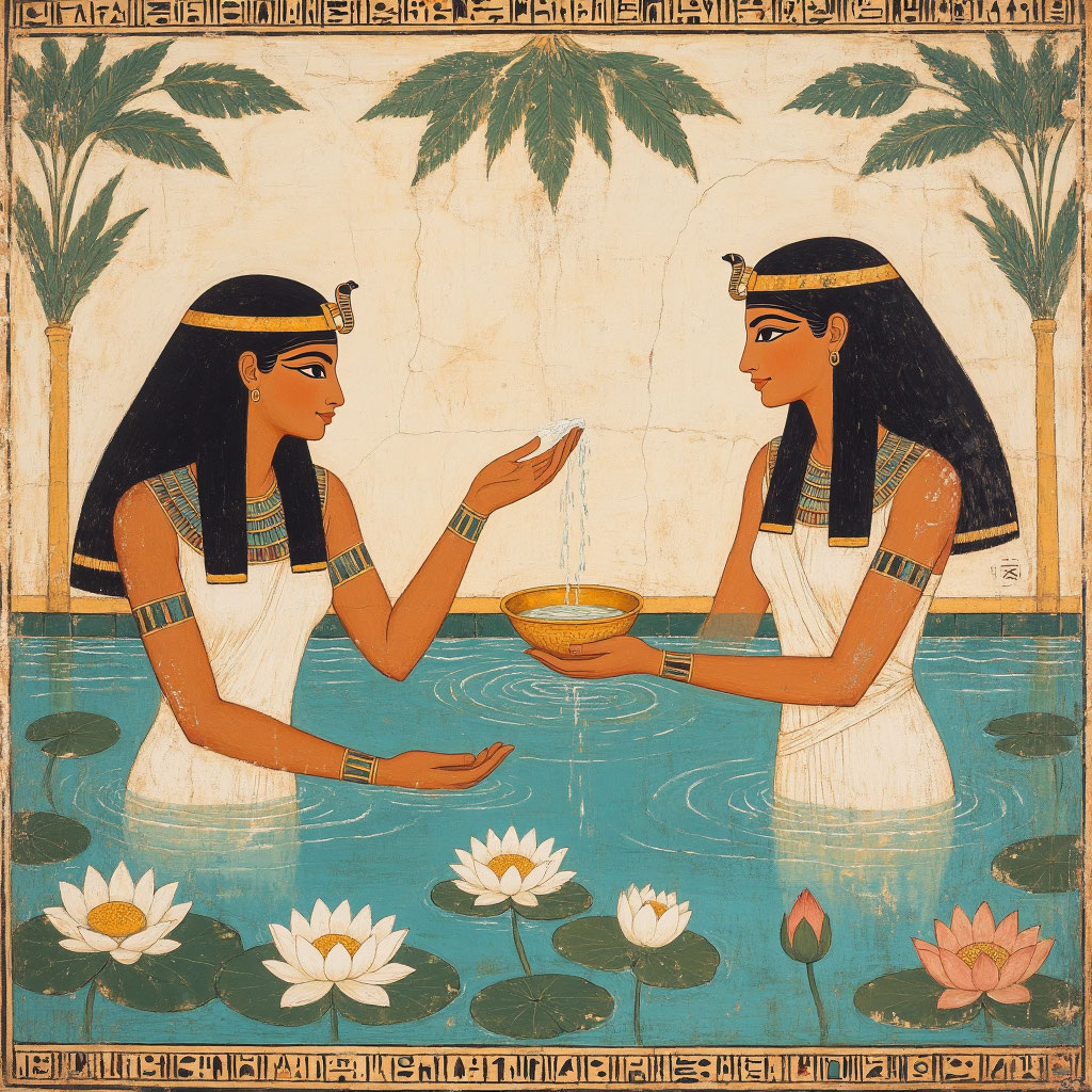 В Древнем Египте уход за телом начинался с омовения