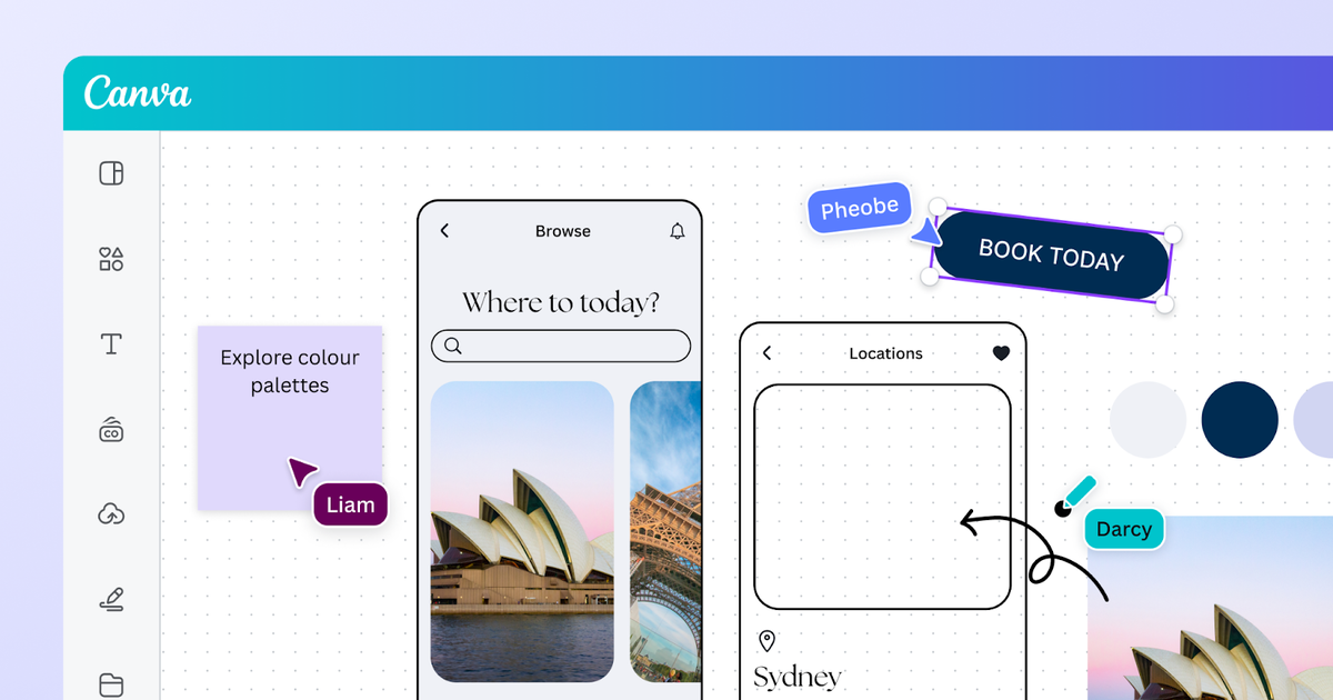 Работа в сервисе Canva