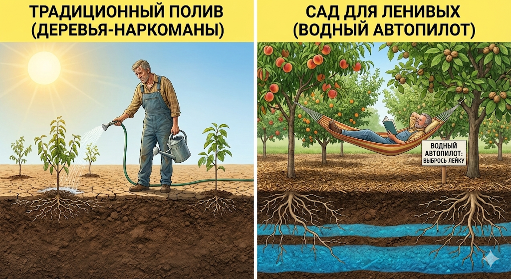 Выбросьте лейку (Водный автопилот)