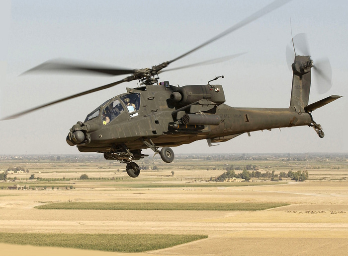 Кабина и лопасти AH-64 Apache выдерживают попадание 23-мм пуль