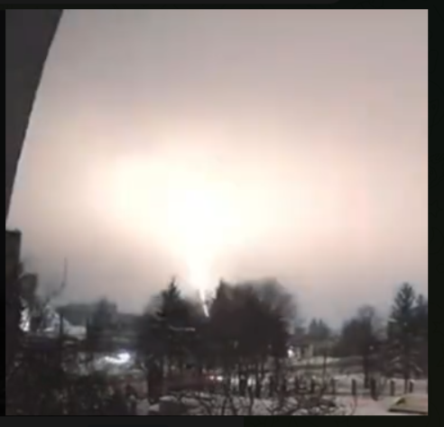    Удары "Орешника". Скриншот: Телеграм-канал "Политика Страны"