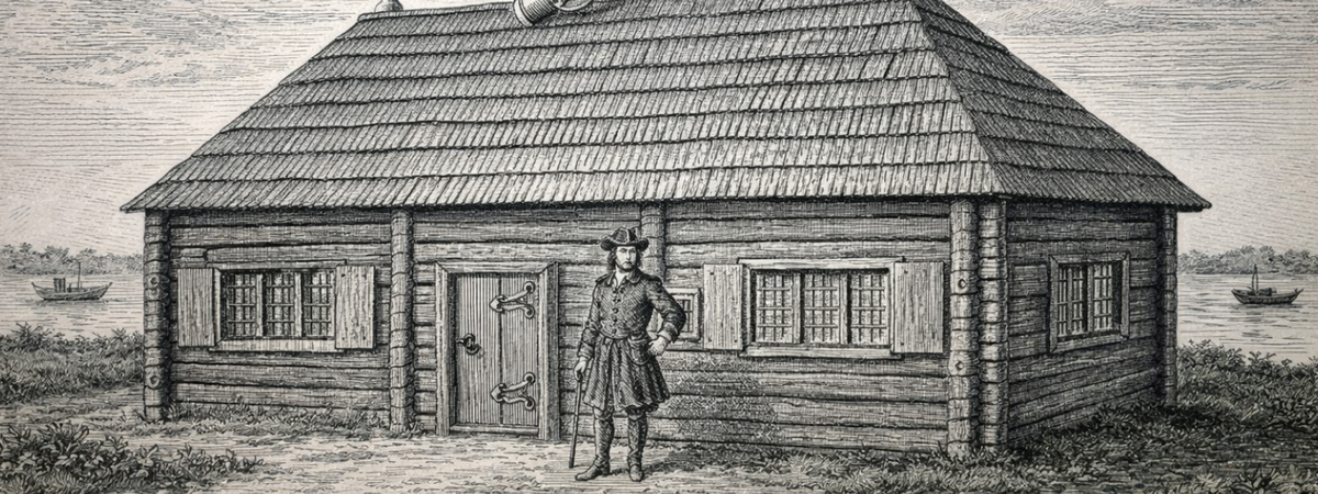 Домик Петра 1 в первоначальном виде