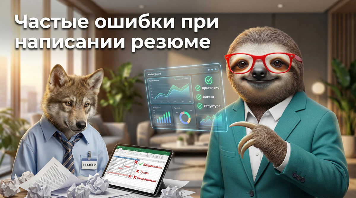 Частые ошибки при написании резюме