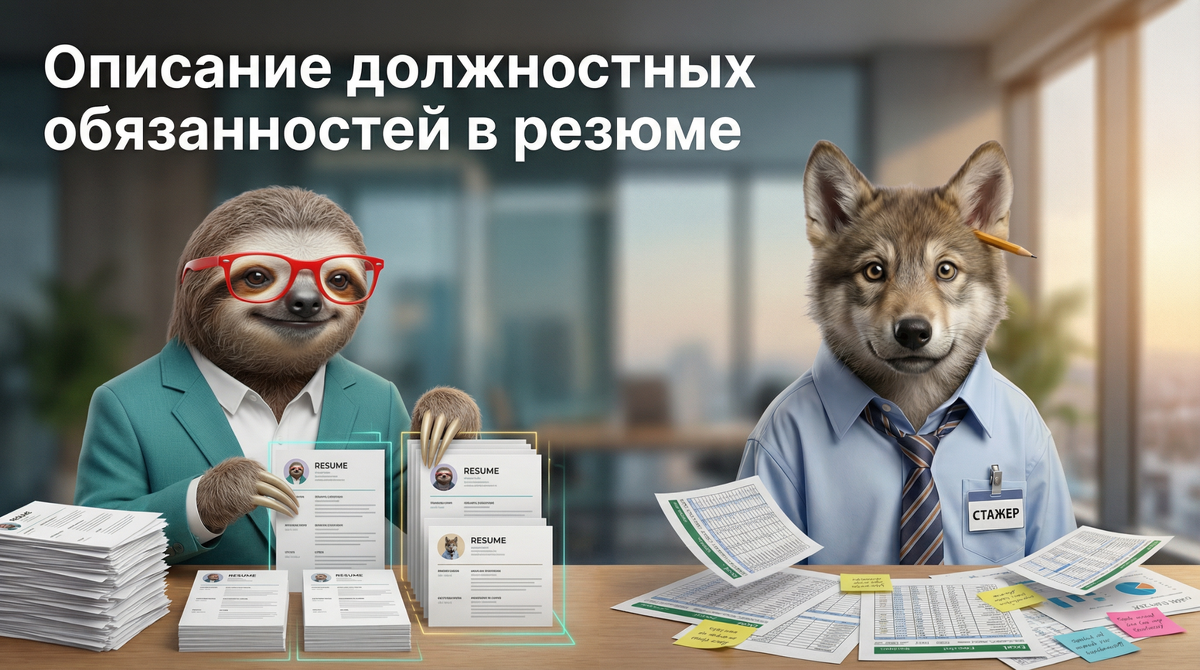 Описание должностных обязанностей в резюме