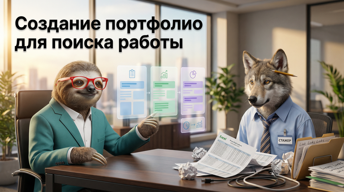 Создание портфолио для поиска работы