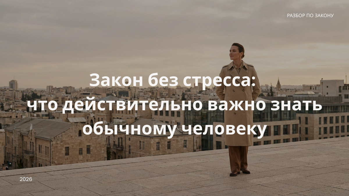 Итог недели: как использовать закон как опору, а не источник тревоги.