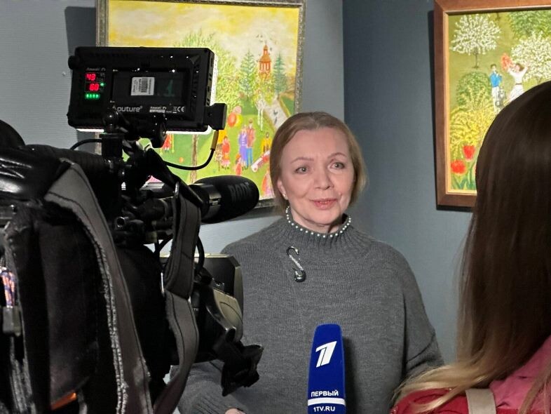 На выставке картин В.И. Теличкиной в январе 2025 года.