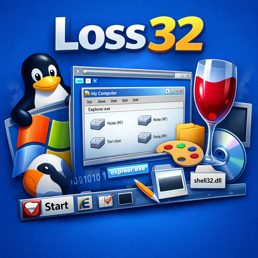 Loss32: экспериментальная Linux-система с рабочим столом Win32 и ставкой на WINE