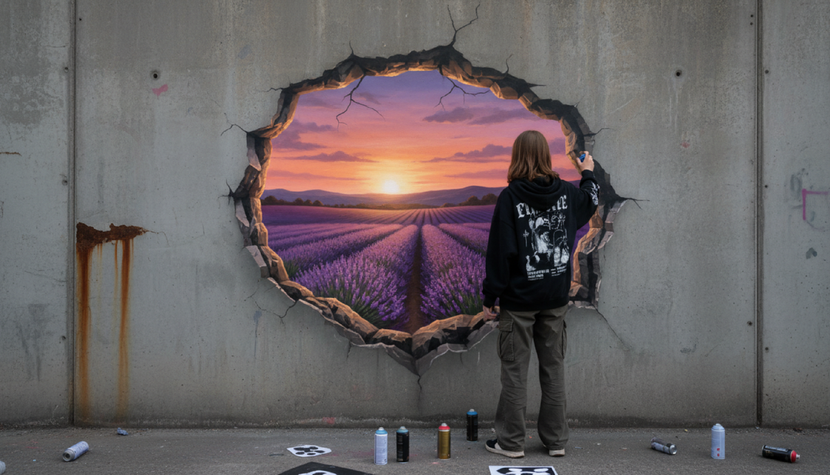 рассказ, социальная драма, стрит-арт, город, вдохновение, борьба, общество, красота