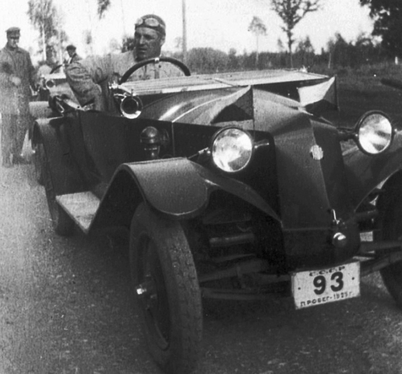 Чешская Tatra 11 в испытательном пробеге 1925 г.