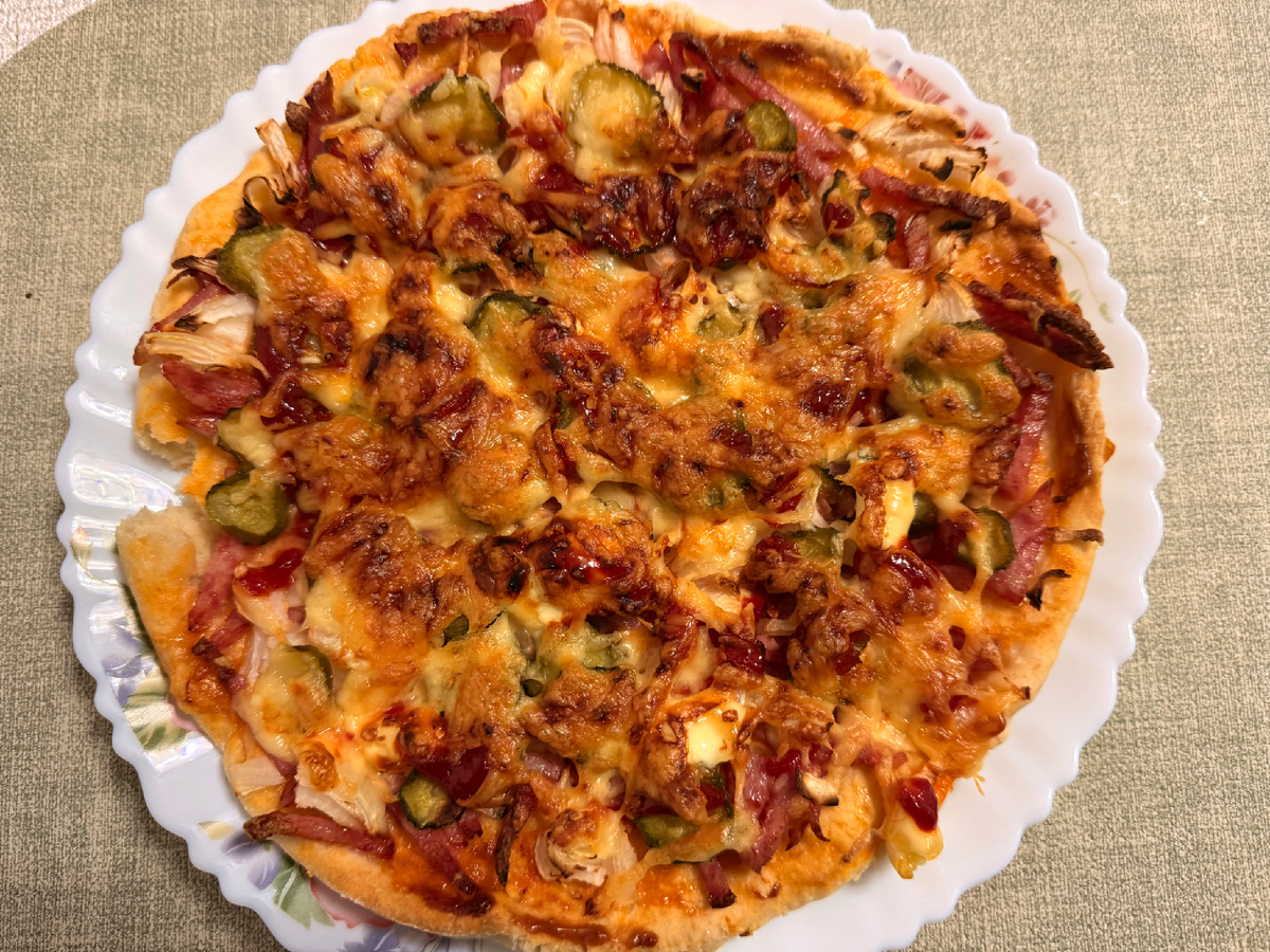 Пиццу пеку чуть не каждый день, внучки распробовали!