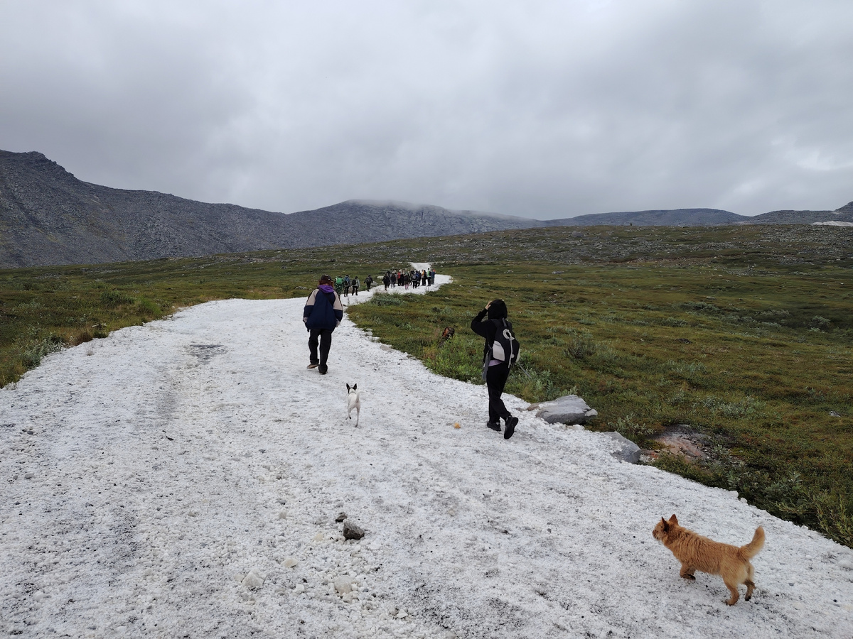 Дорога до штолен от базы "Желанное", Приполярный Урал, Коми