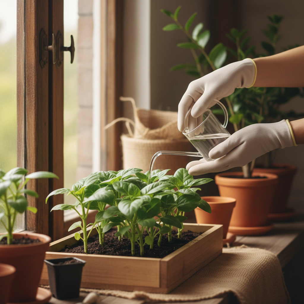 Уже в январе я создаю благоприятные условия для своей рассады
