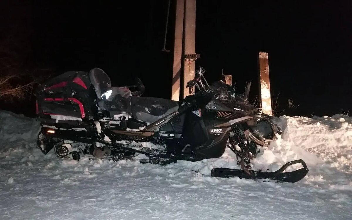    Подросток на снегоходе погиб на дороге в Удмуртии