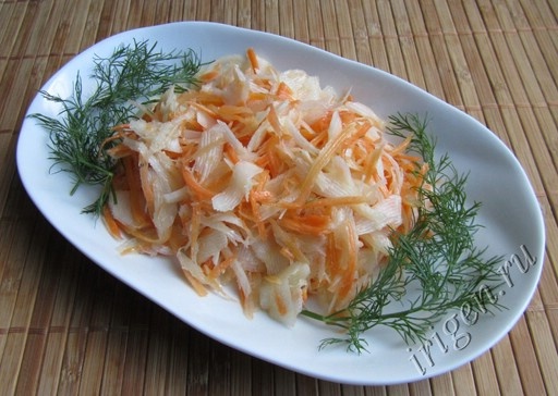 Салат из редьки и моркови