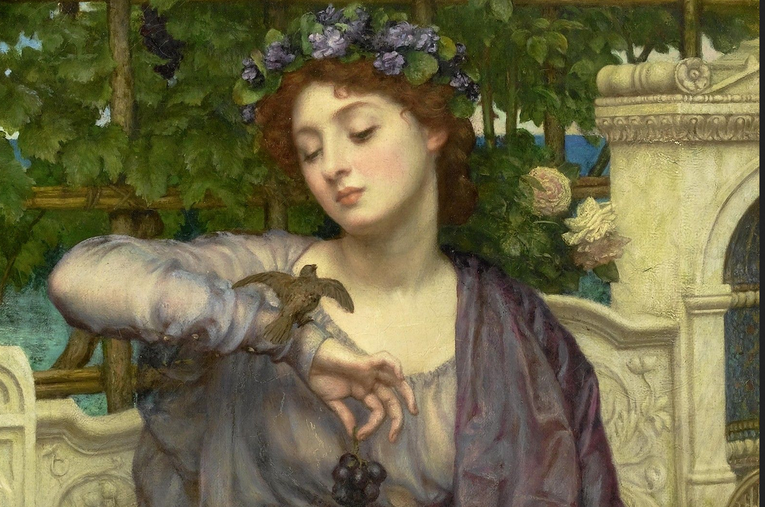 Эдвард Джон Пойнтер. Фрагмент картины.