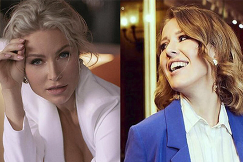    Ксения Собчак, Екатерина Гордон. Фото: wishescards.ru.