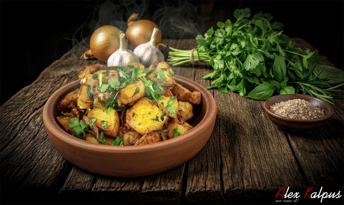 Оджахури со сванской солью: сердце грузинского застолья на одной сковороде