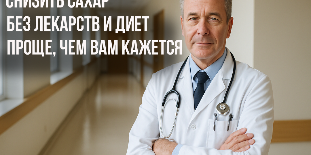 Как снизить сахар в крови без лекарств и жёстких диет