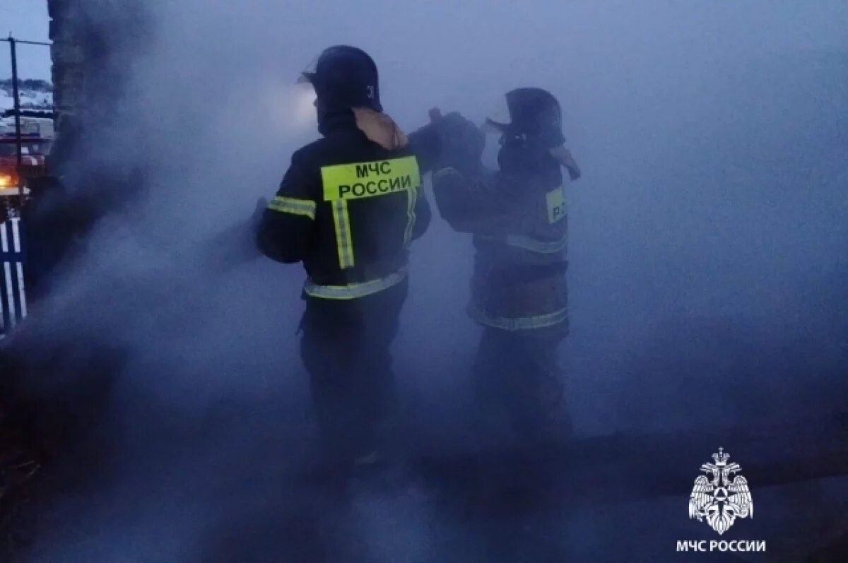    В Ульяновской области за сутки сгорели две бани, старая постройка и сено