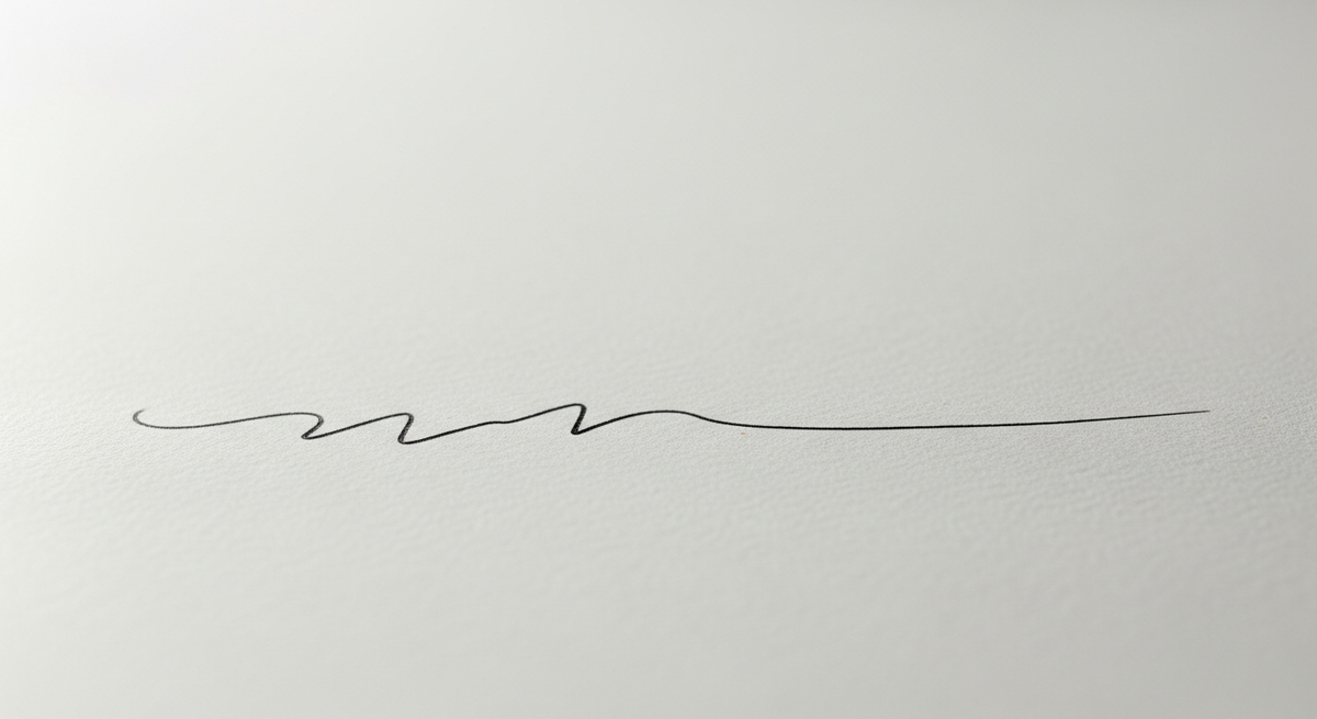 Линия на бумаге