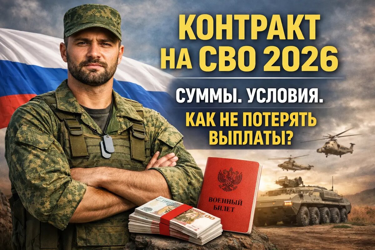 Контракт на СВО 2026 — условия, суммы выплат и оформление