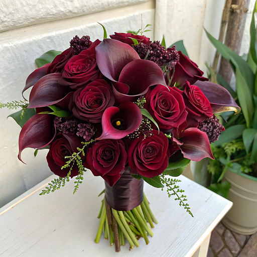    Каллы и розы в букете Кристина Борунова