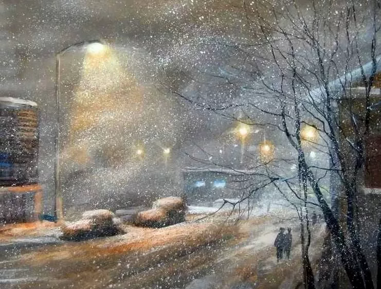 Художник В.Куликов, "Метель" (из интернета).