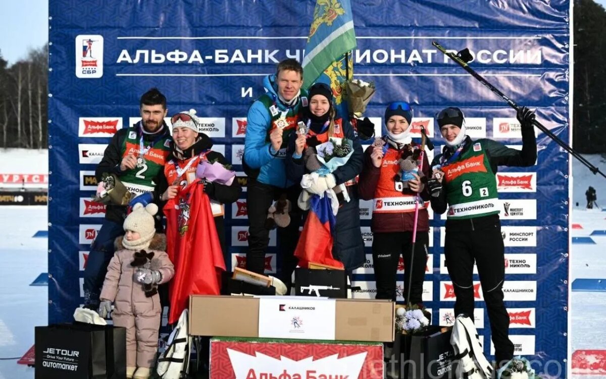    Кирилл Бажин и Наталия Шевченко выиграли смешанную эстафету на «Ижевской винтовке»