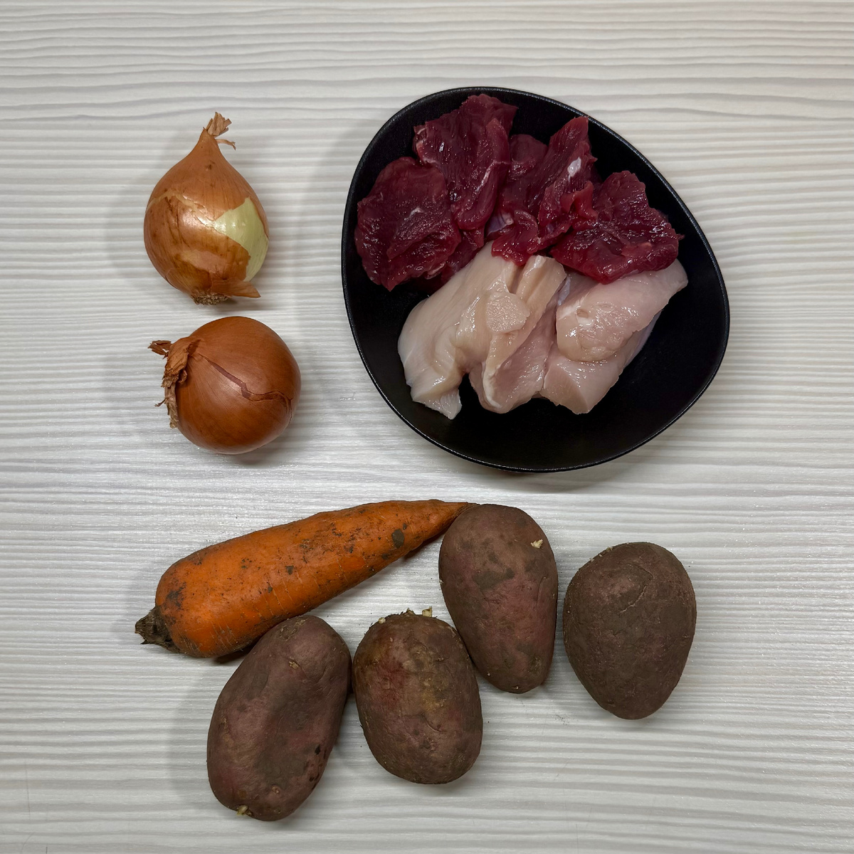 Продукты для супа с фрикадельками 