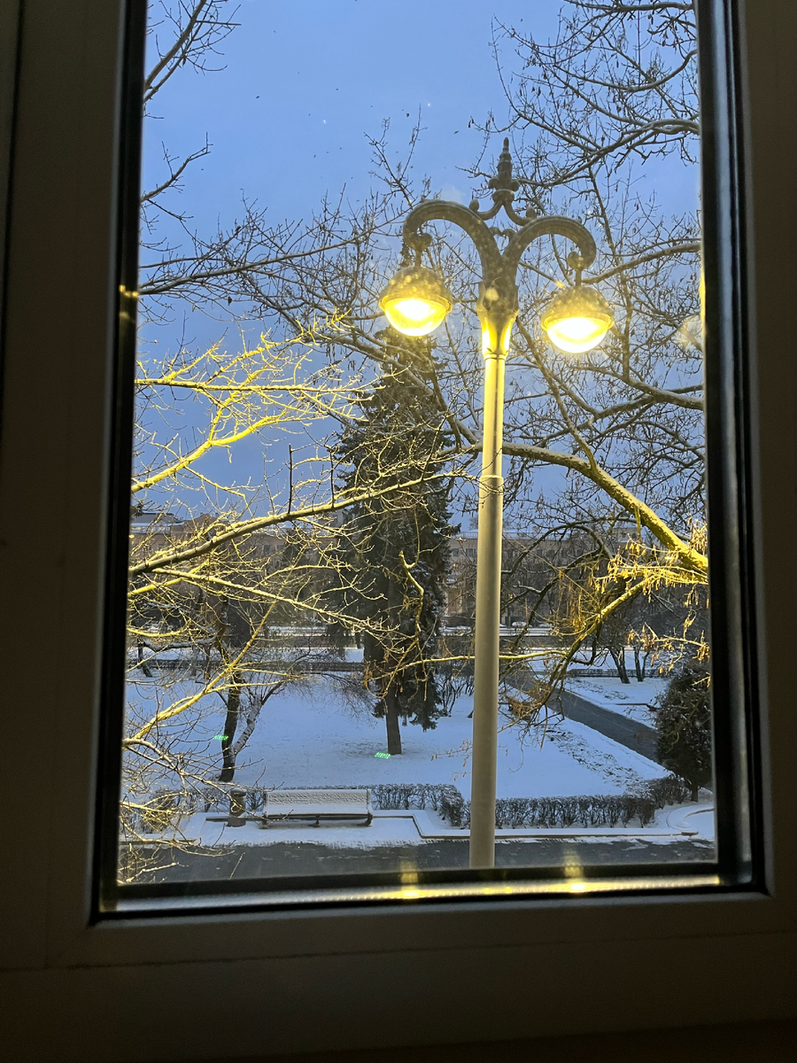 Минск. Долгожданный снег