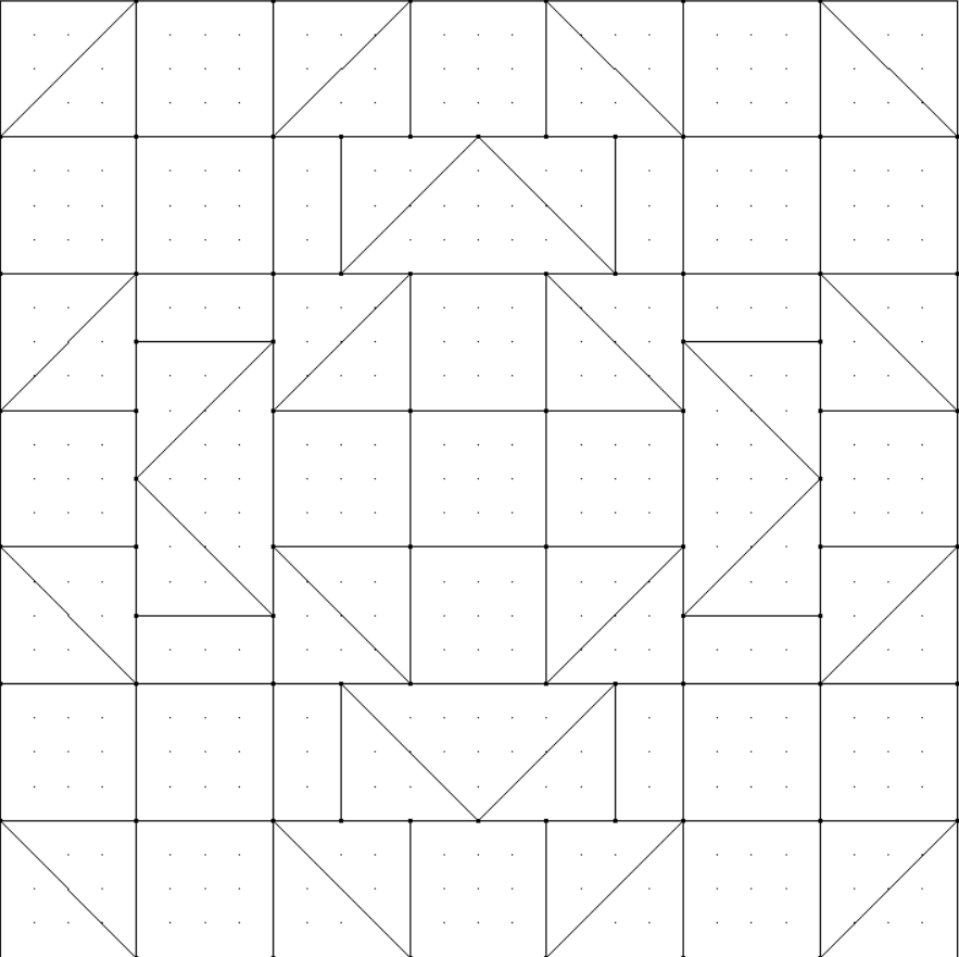 Сетка блока №19 проекта "Мерцающие снежинки"