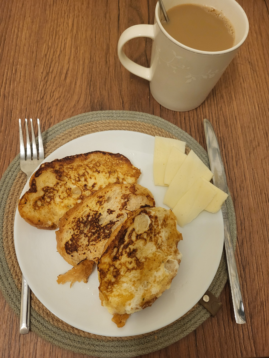 Гренки и сыр