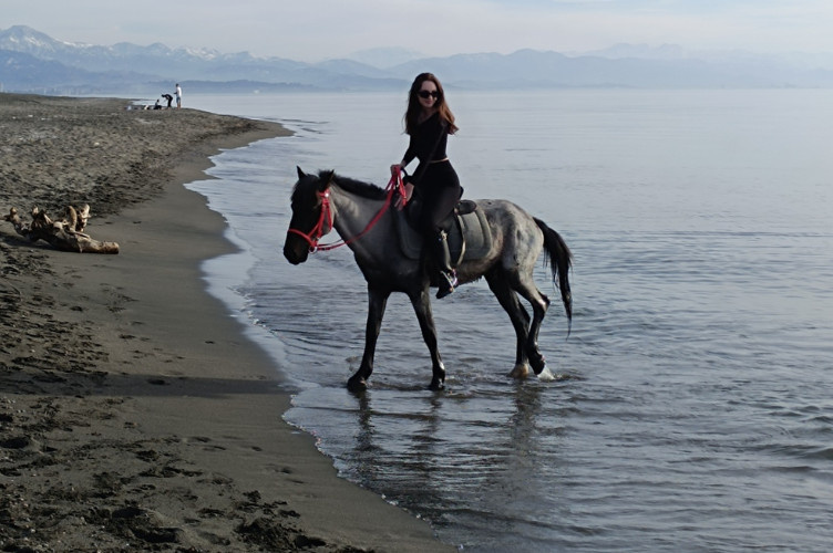Познакомиться с великолепными животными и отправиться верхом на пляж с чёрным песком