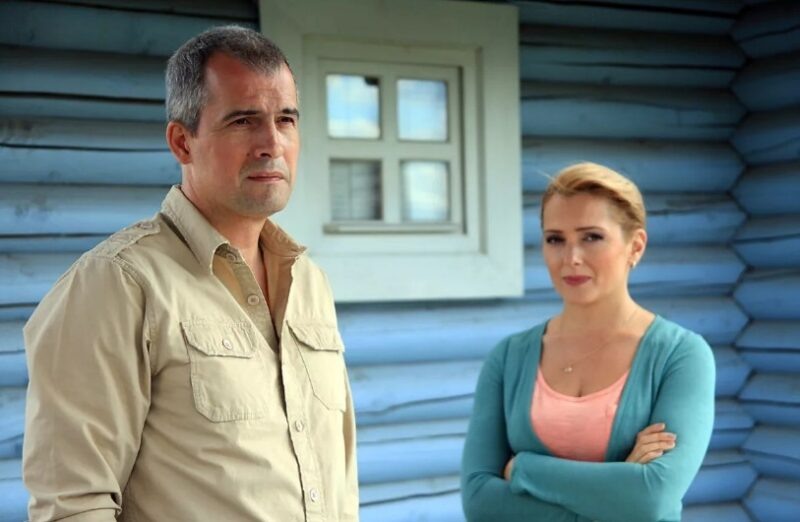    Съёмки «Антикиллера»: Разбегаев и Порошина в кадре.