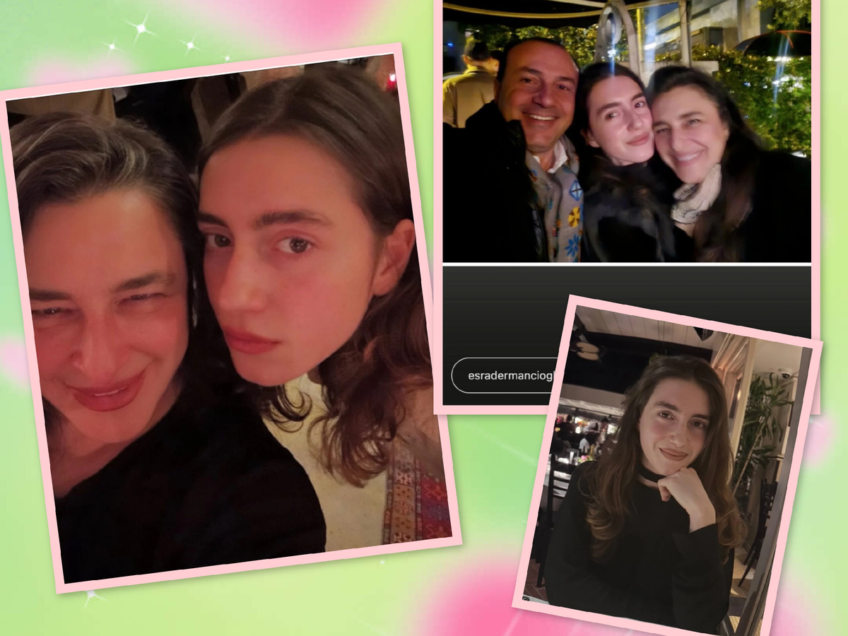 Эсра Дерманджиоглус дочерью и мужем 