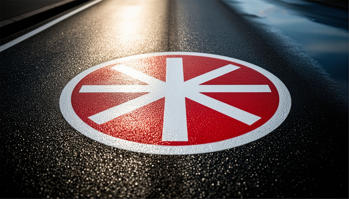 Открытая после ремонта полоса