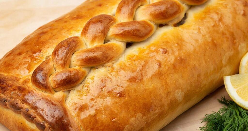 Кулебяка с рыбой - любимая выпечка времен советского детства