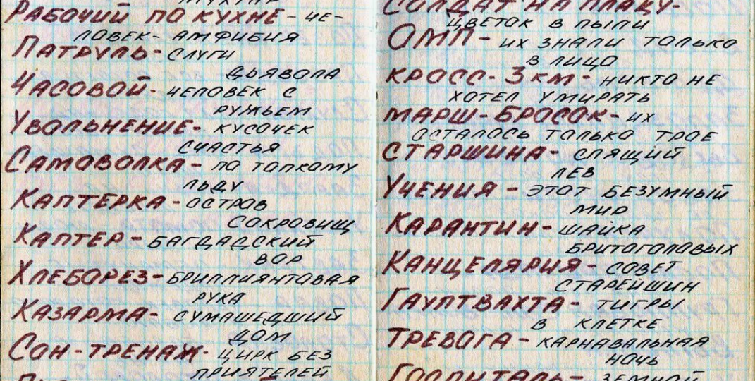 Солдаты использовали «дембельский альбом» или «армейские блокноты», чтобы сохранить память о переездах и друзьях из разных частей?