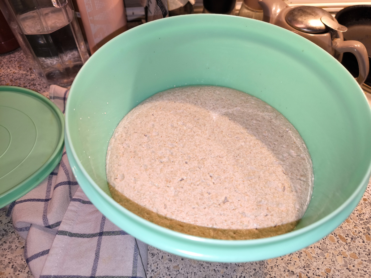 Перед отправкой в духовку слегка перемешала