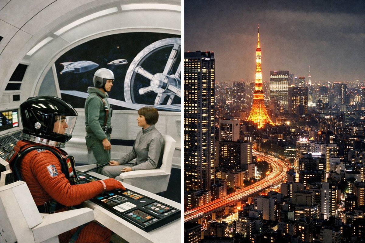 Контраст между футуристическими ожиданиями прошлого и технологической реальностью настоящего