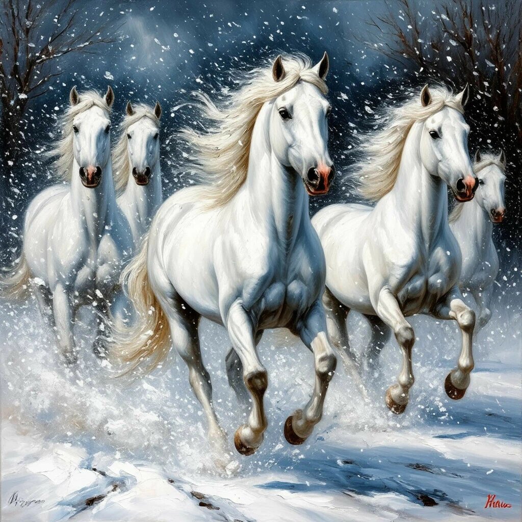 МЕРНЫЙ ТОПОТ КОПЫТ НАШИХ БЕЛЫХ КОНЕЙ...