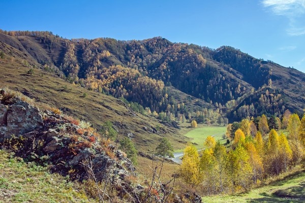 Это неплохо когда у тебя есть возможность посмотреть на всё вокруг с разных сторон ...   

Осень, Алтай ...   

  