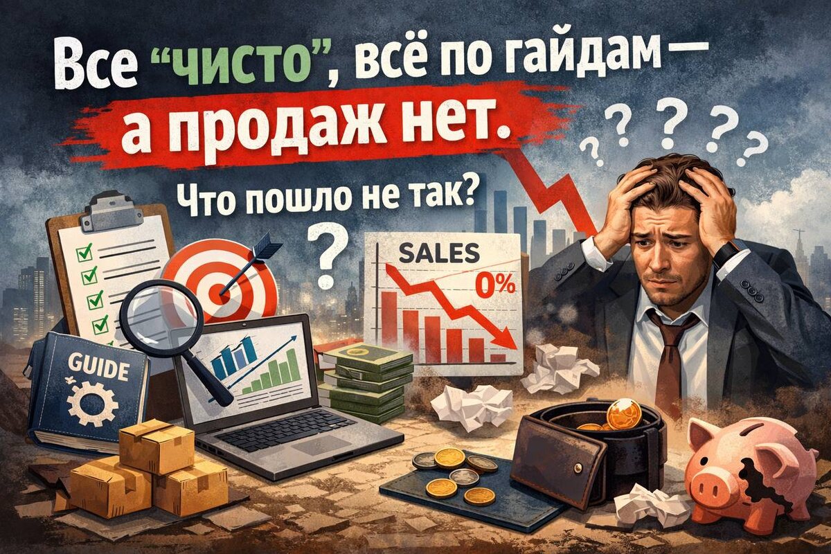Все чисто,всё по гайдам — а продаж нет. Что пошло не так?