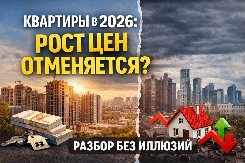 Рынок недвижимости редко наказывает за осторожность. Чаще он наказывает за решения без расчёта. В статье — что важно понять о ценах на жильё в 2026 году