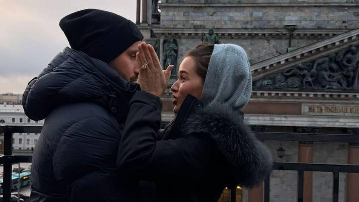    Ксения Бородина и Николай Сердюков. Фото: ТГ-канал borodylia