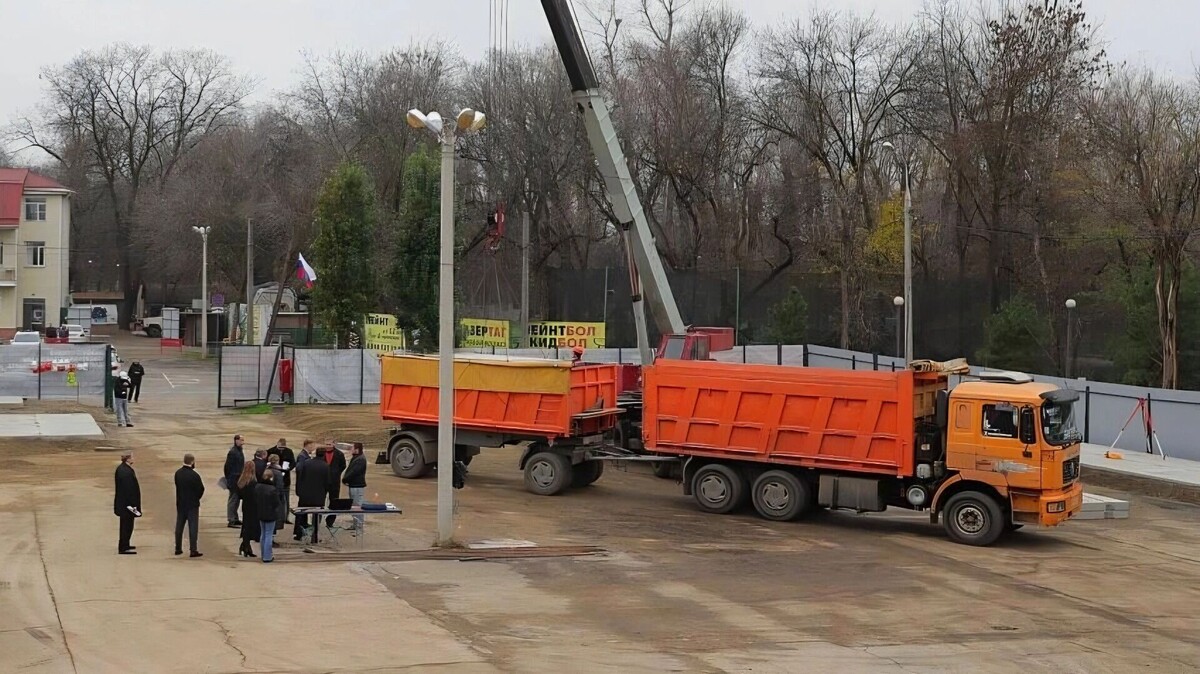    В Краснодаре на Затоне строят стадион для пляжных видов спорта   kid.ru