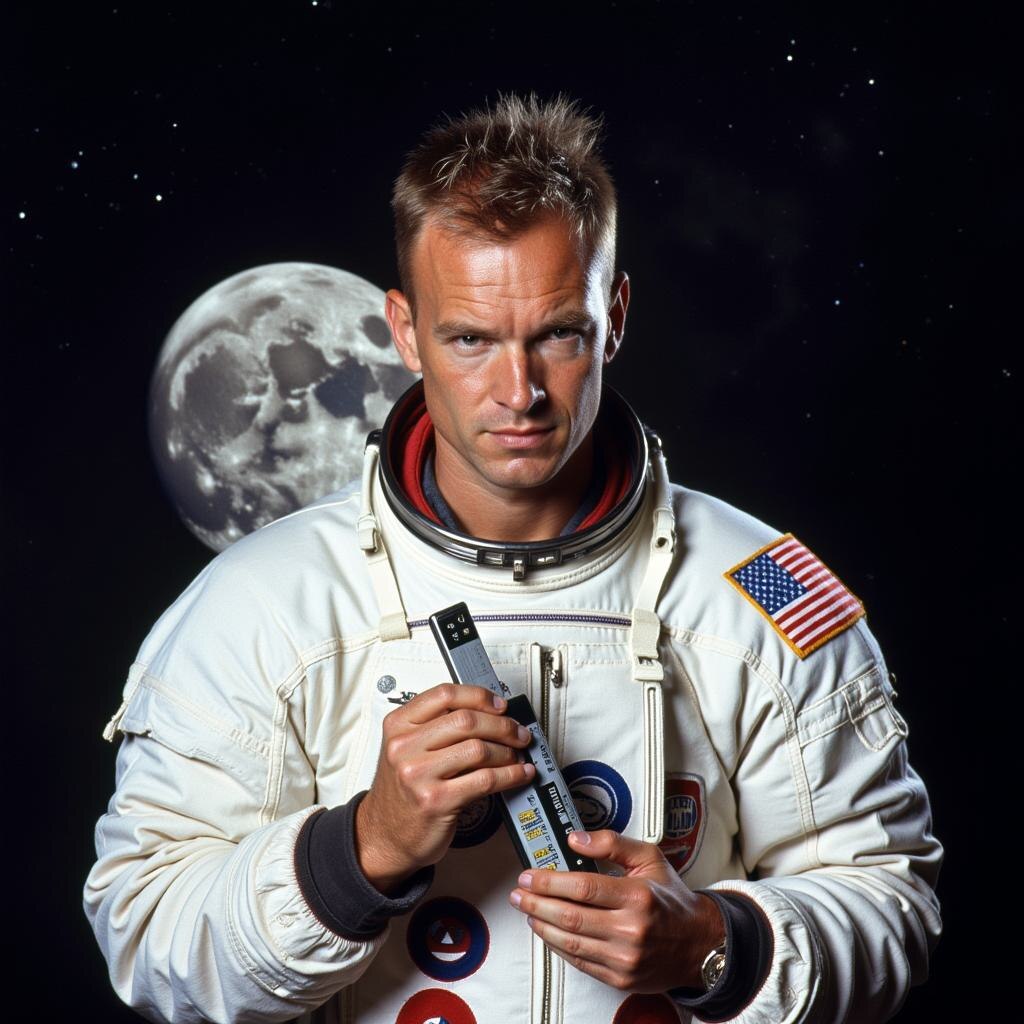 Изображение американского австронавта.