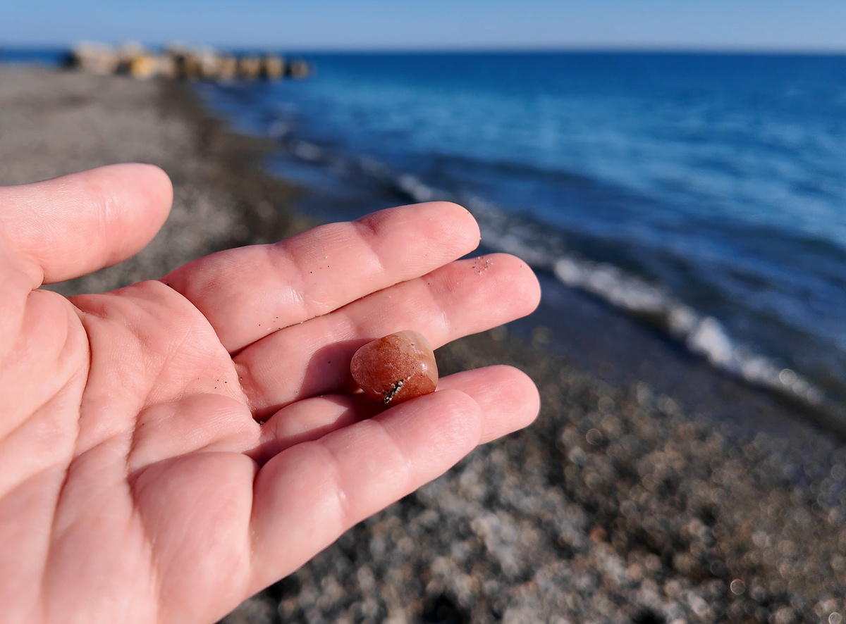 Вероятно, кварцит, прокращенный окислами железа - гематитом