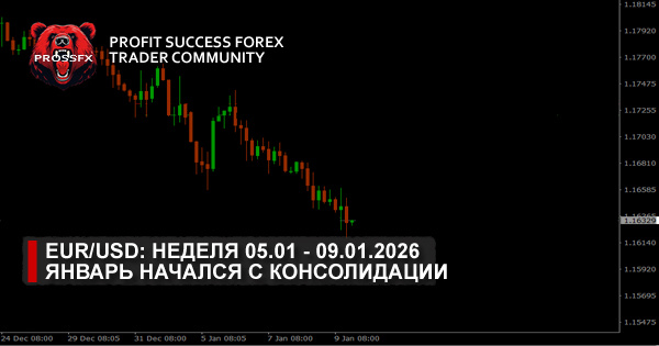 EUR/USD: неделя 05.01 - 09.01.2026 - январь начался с консолидации